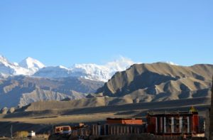Ghami to Tsarang trek distance via Chinggel la 3870 m Mustang