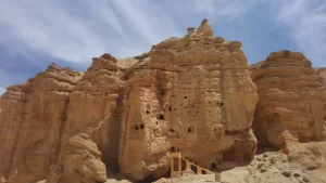 Jhong cave in Chhoser, Upper Mustang Nepal