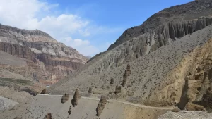 Kagbeni to Chele trek distance via Tangbe & Chhusang