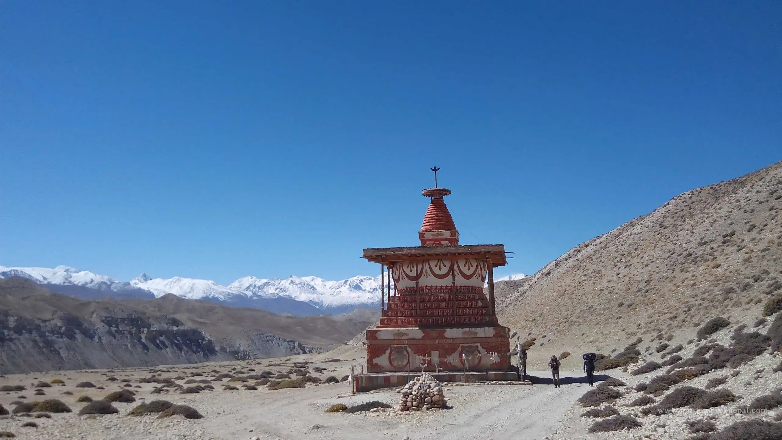 Tsarang to Lo Manthang trek distance via Sungda Chhorten