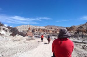 Upper Mustang day tours to Chhoser visit caves and Monastery by horse