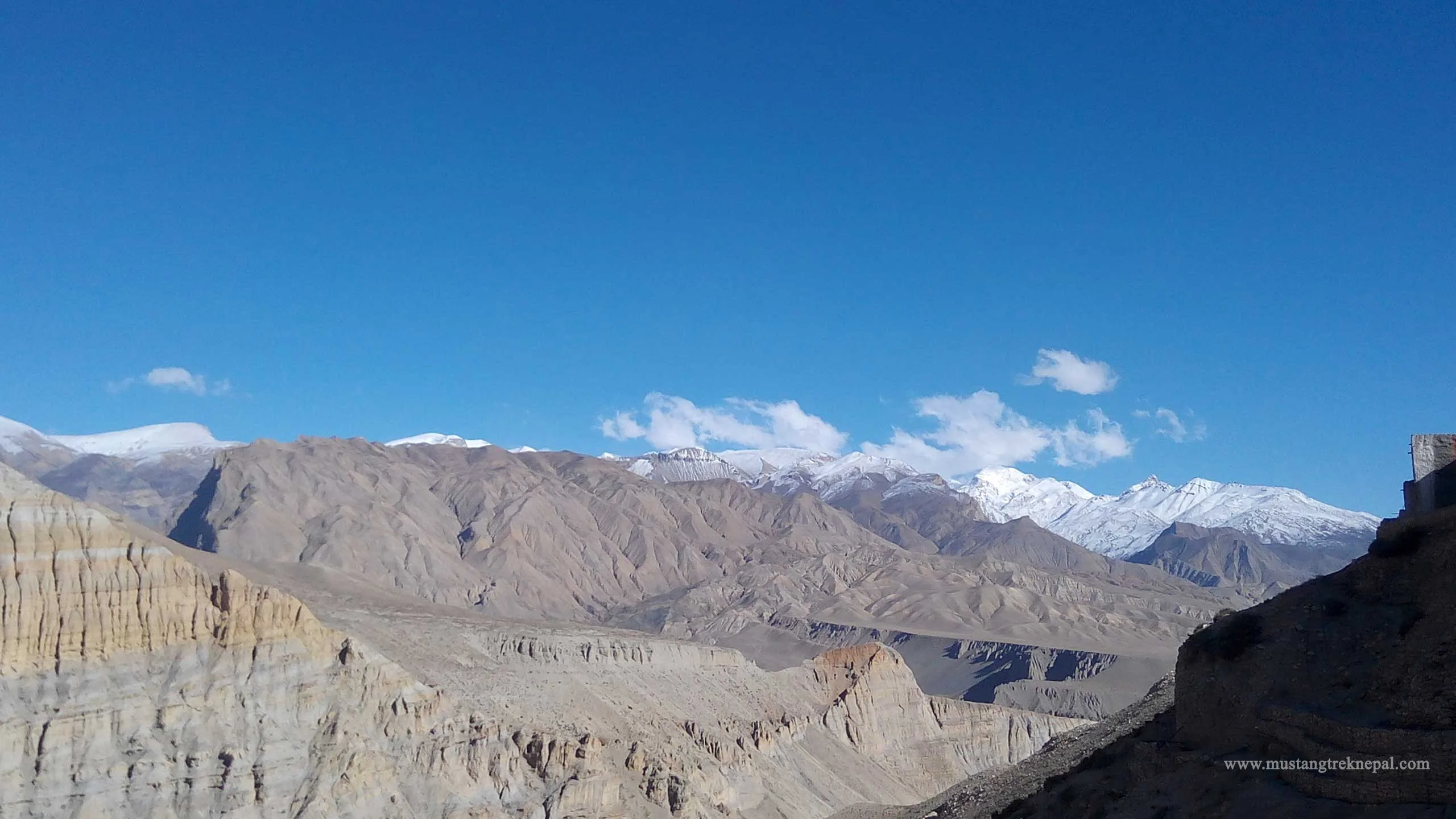 Upper mustang trekking map of mustang trek route