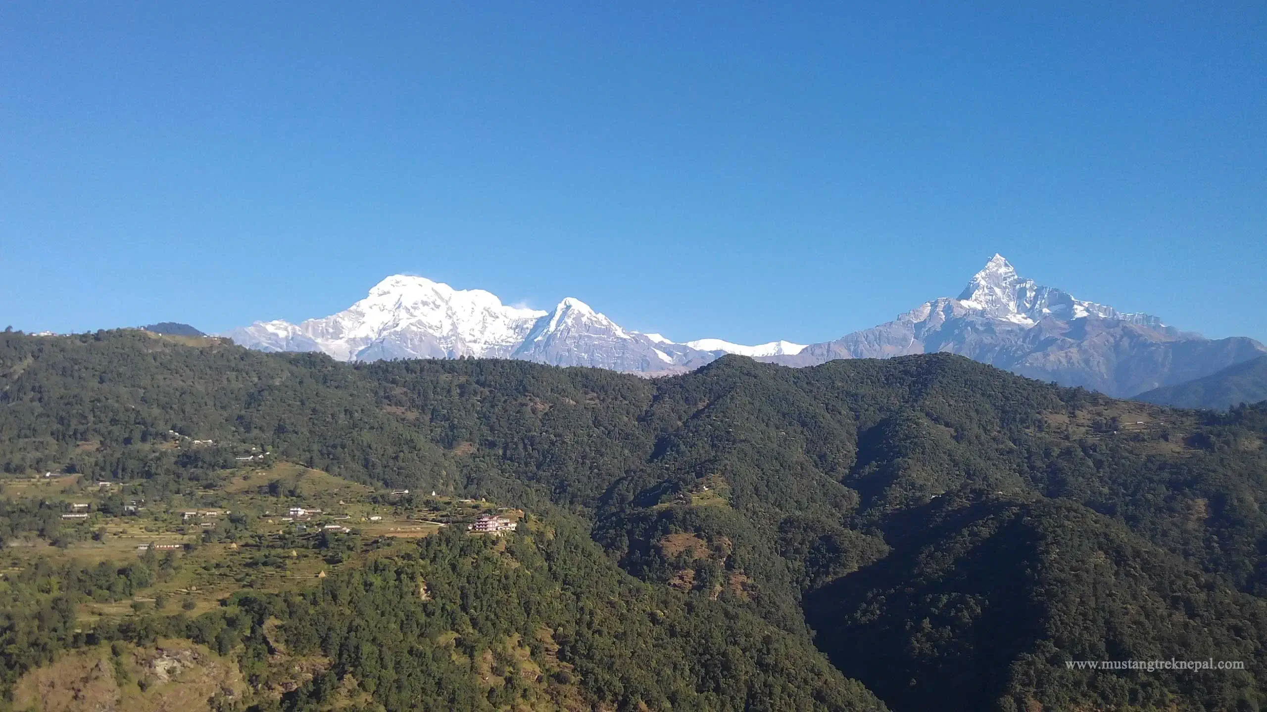 Australian camp to Sarangkot trek distance via Kande to Pokhara