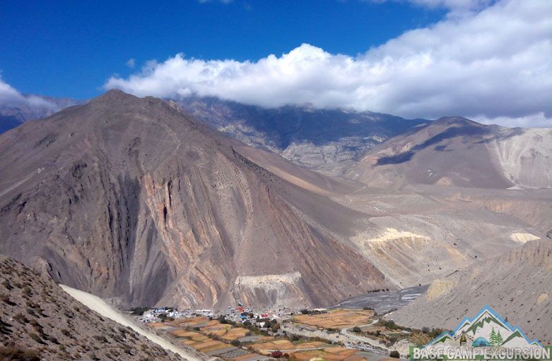 Chhusang to Jomsom trek distance the last stage of Upper Mustang trek