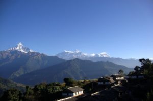 Phedi to Dhampus trek map, altitude with Pokhara to Phedi distance