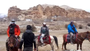 Image of Upper Mustang pony trek in Lo Manthang
