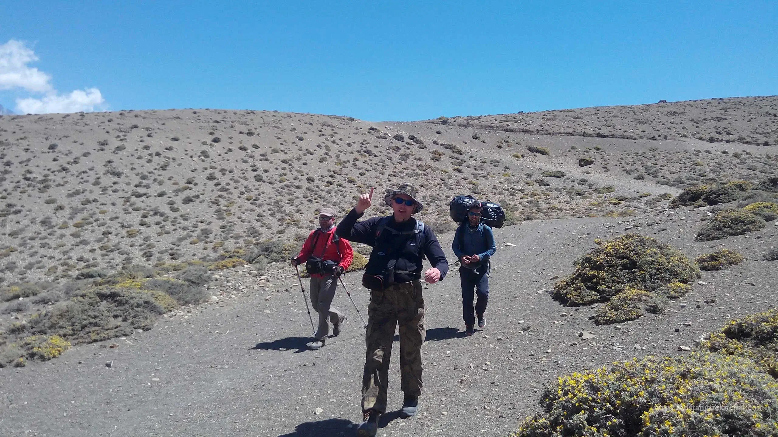 Rain shadow upper mustang trek June, July and August
