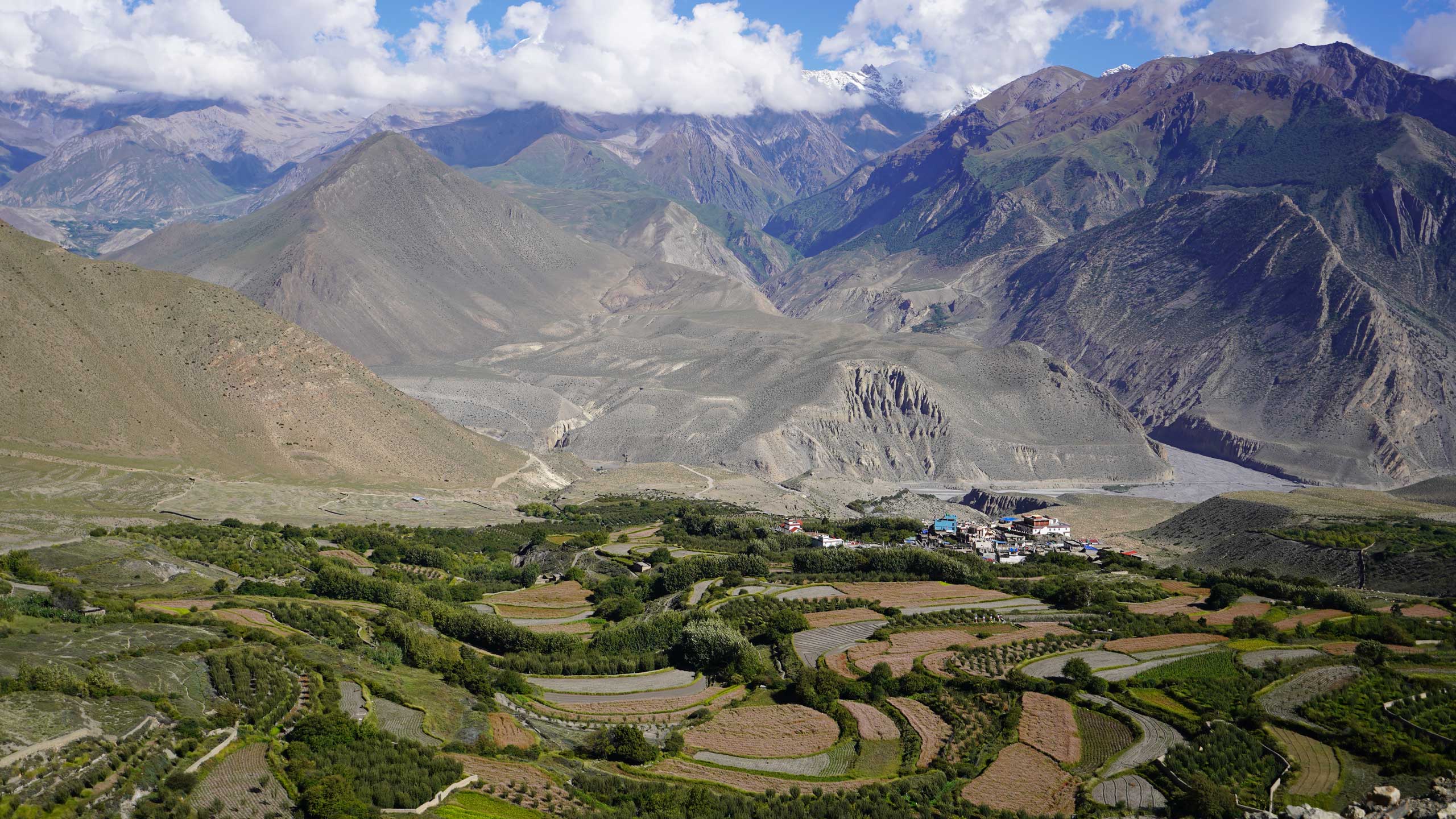 Phalyak village in Mustang region of Nepal